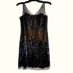 Stunning Sequin Little Black Dress - BCBGMaxAzria